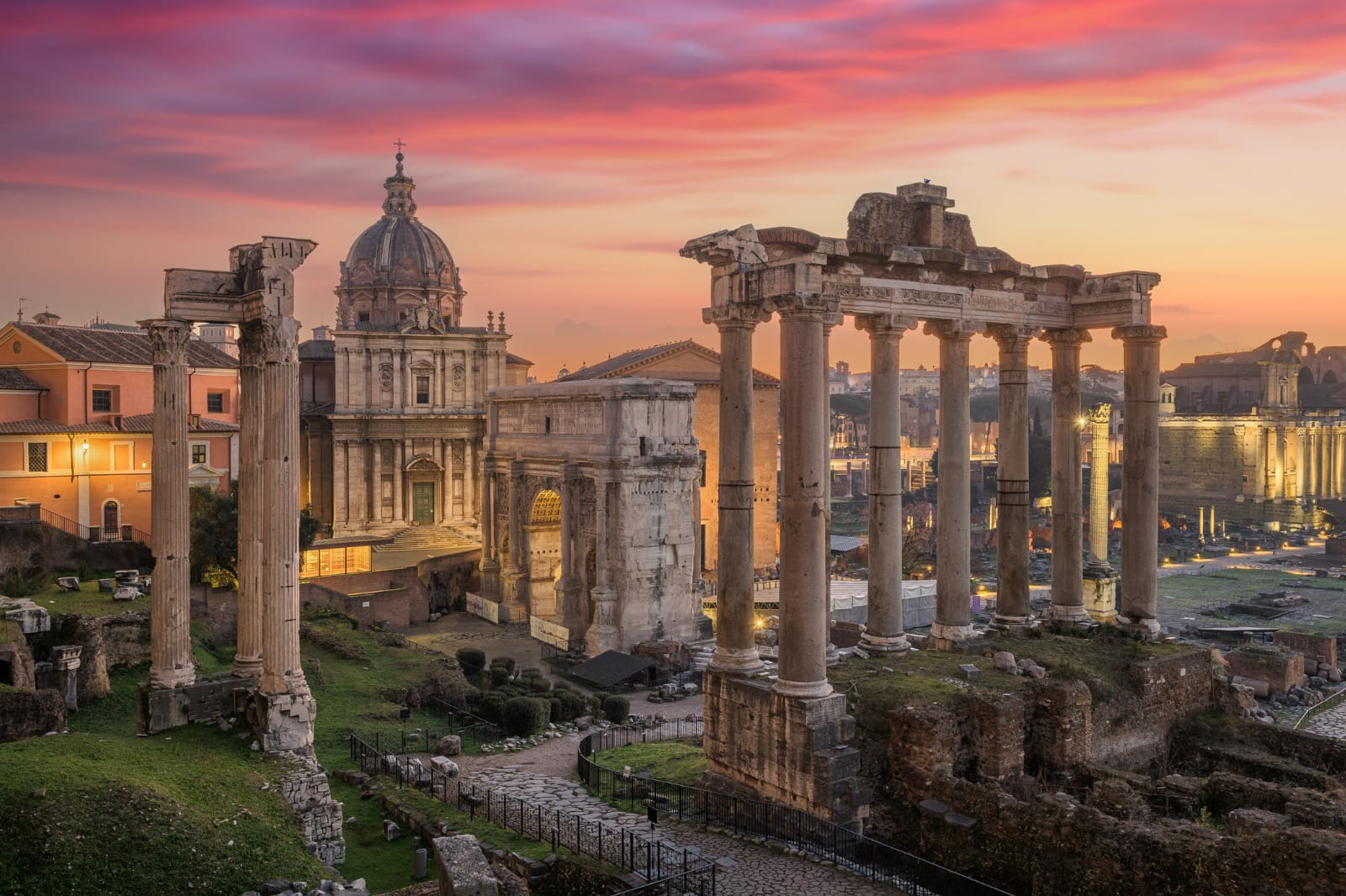 Arrive in Rome