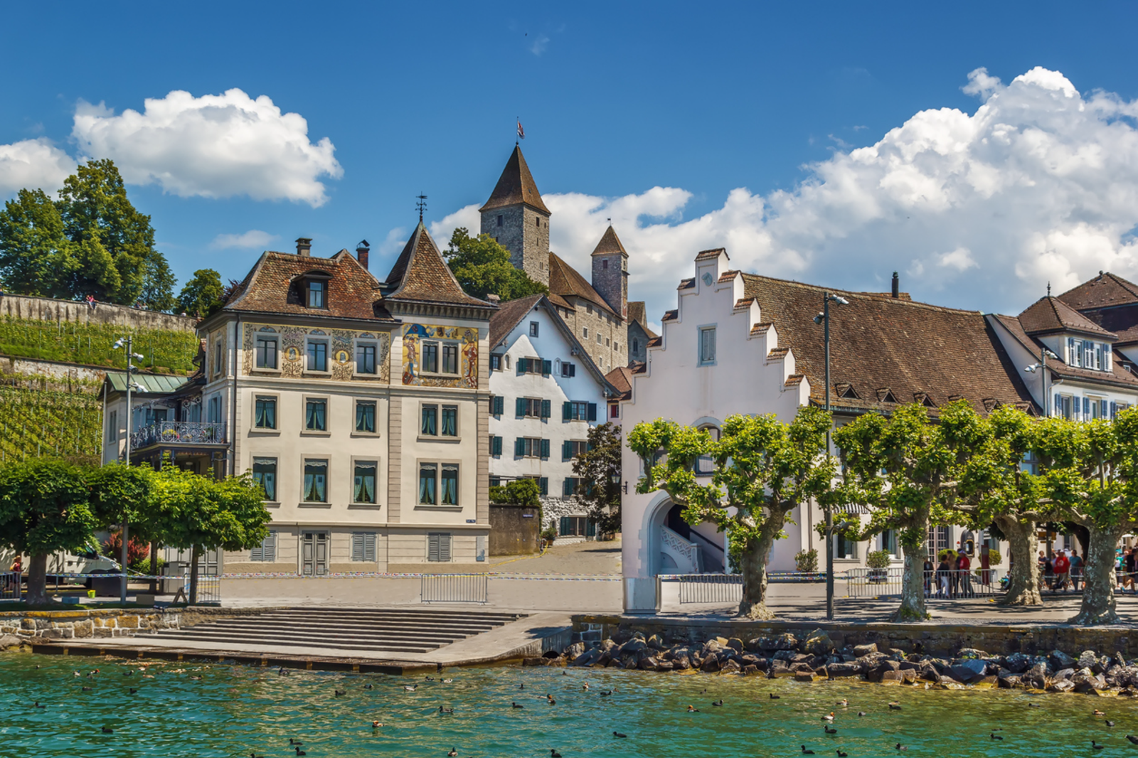 Spain, France and Switzerland