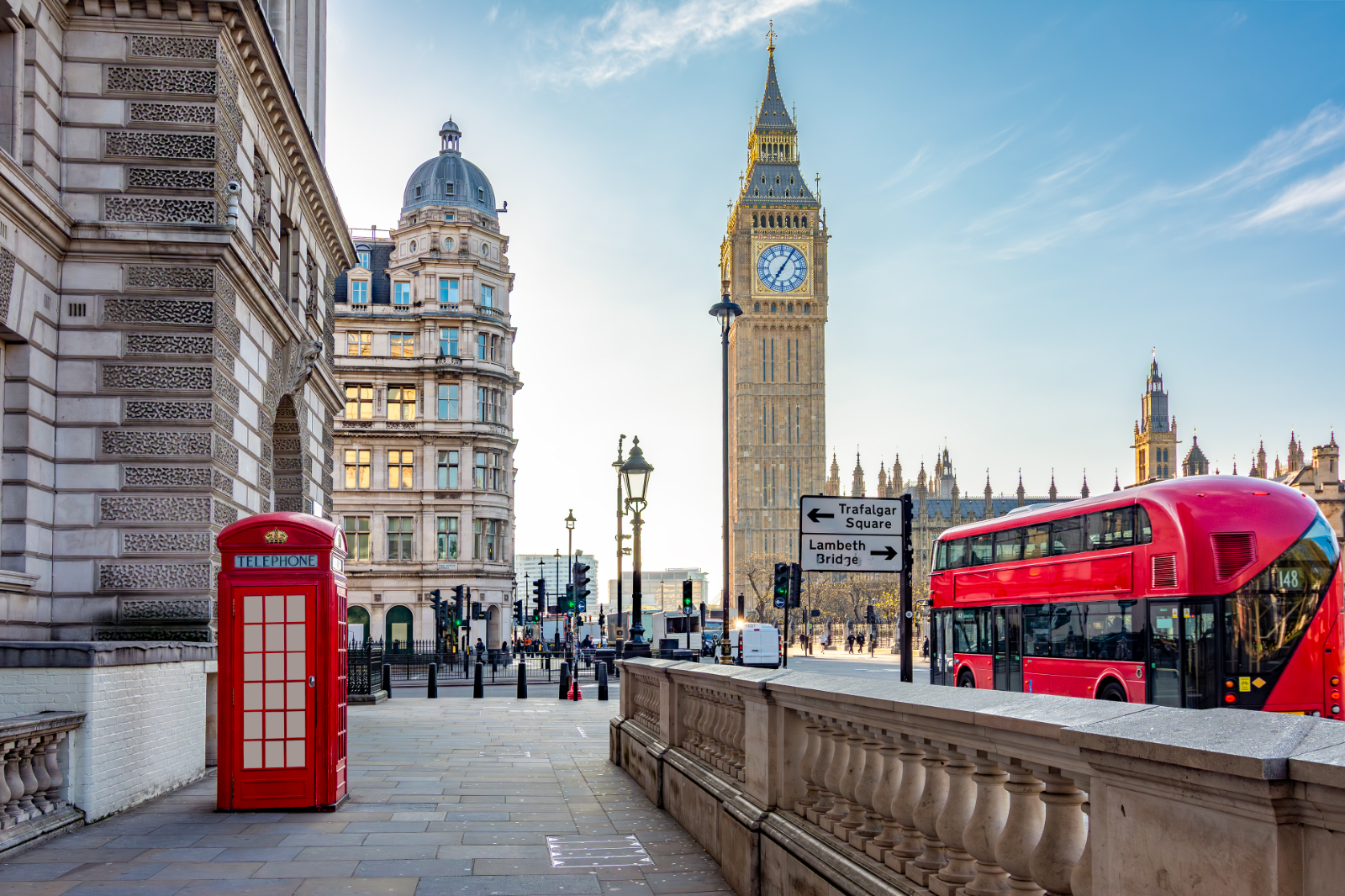 Arrive in London