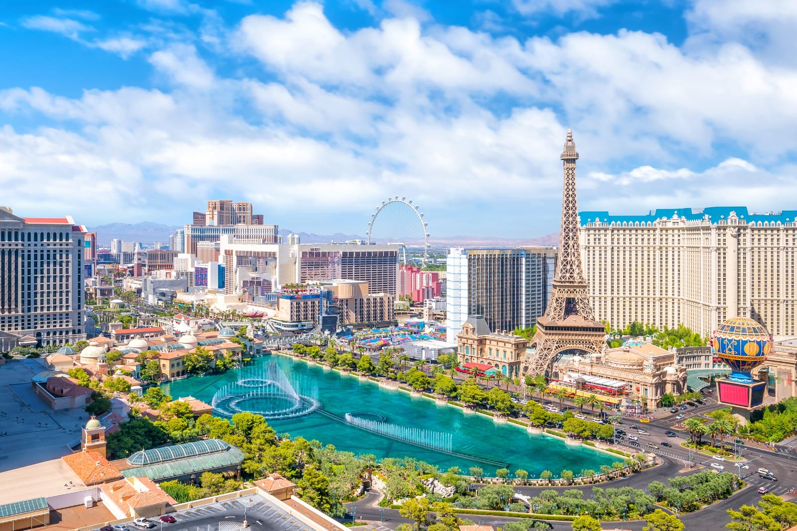 Arrive in Las Vegas